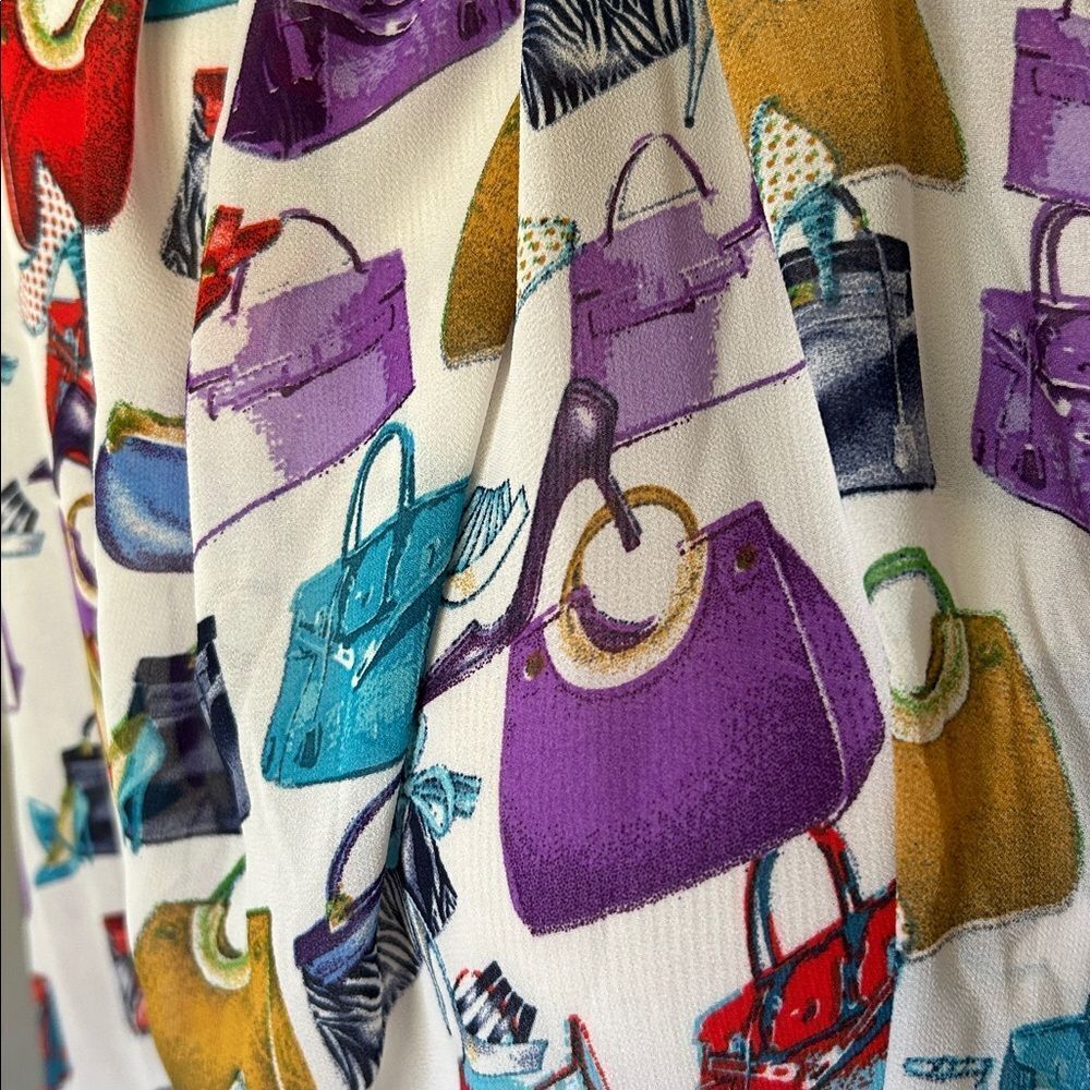 Colorful Patterned Scarf - Picture 4 of 6